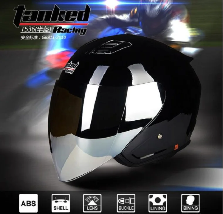 Новые рыцарские защиты Tanked Racing половина уход за кожей лица мотоциклетный шлем ABS мотоциклетные шлемы ПК линза козырек Four seasons универсальный