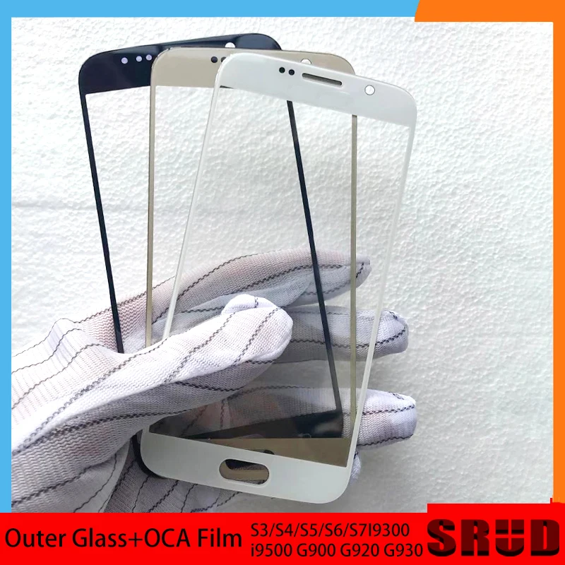 Внешнее стекло из ламината OCA для Samsung Galaxy S3 S4 S5 S6 S7 I9300 i9500 G900 G920 G930 сенсорный ЖК