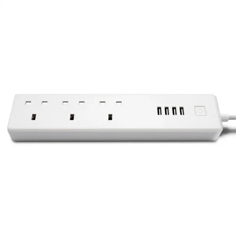 Smart Power Strip Wifi Surge Protector with Alexa 3 AC Outlets and 4 USB Ports Compatible with Alexa