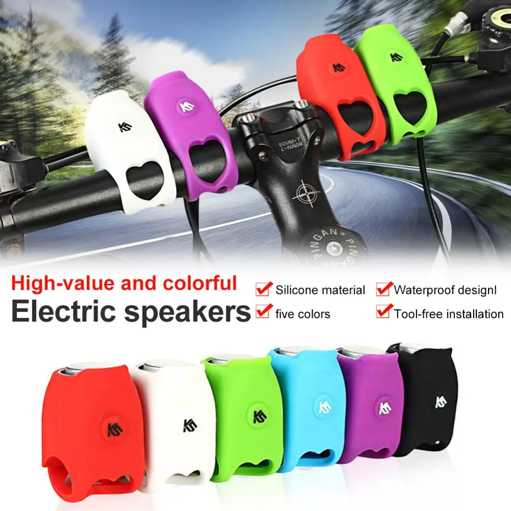 

Electric Cycling Bell 120 dB Horn Rainproof MTB Bicycle Handlebar Silica Gel Shell Ring Bike Bell Bicycle Accessories 5 Colors