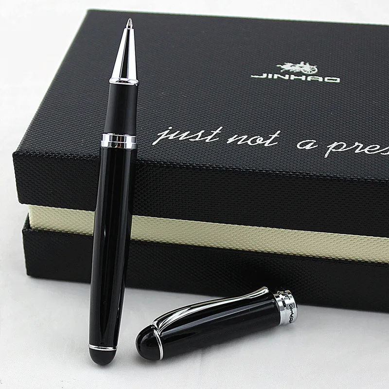 Jinhao X750 металлический роликовый мяч с гладкой заправкой, превосходный лак с серебряным зажимом различных цветов для офиса, бизнеса, школы - Цвет: Y