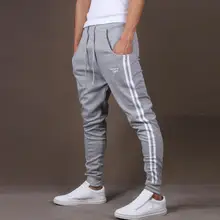 Для мужчин спортивные штаны джоггеры тренажерный зал Фитнес Для мужчин зимние пикантные длинные штаны брюки для бега Спортивная одежда летние брюки для бега