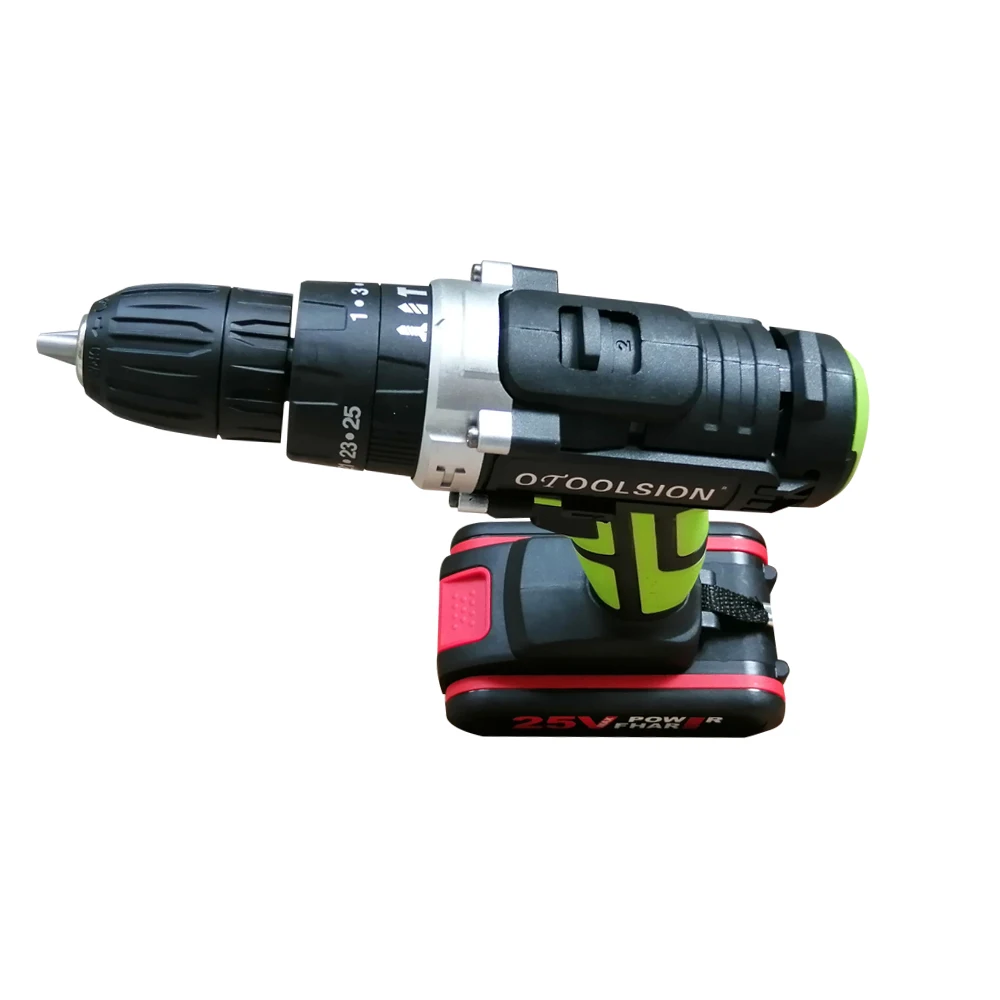 25V Impact Power Tools 25+3 Torque Impact Drill Multifunctional Electric Tools Cordless Drill Power Drill Cordless +Tool  Bag (3)