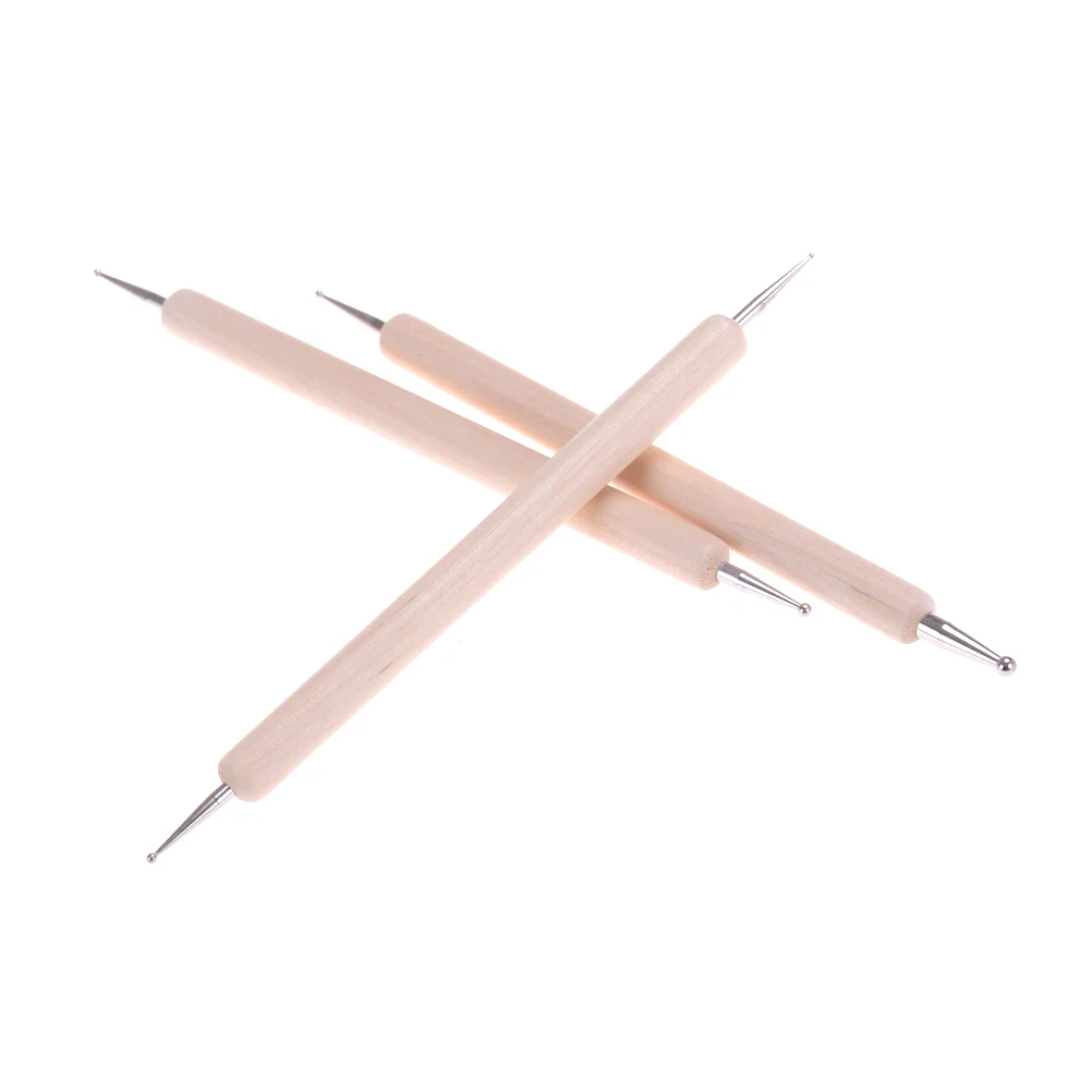 3Pcs Embossing Pattern Clay Sculpting Modeling Making Pottery Ceramic Tools Ball Styluses Tool For Polymer Clay Tool Kit