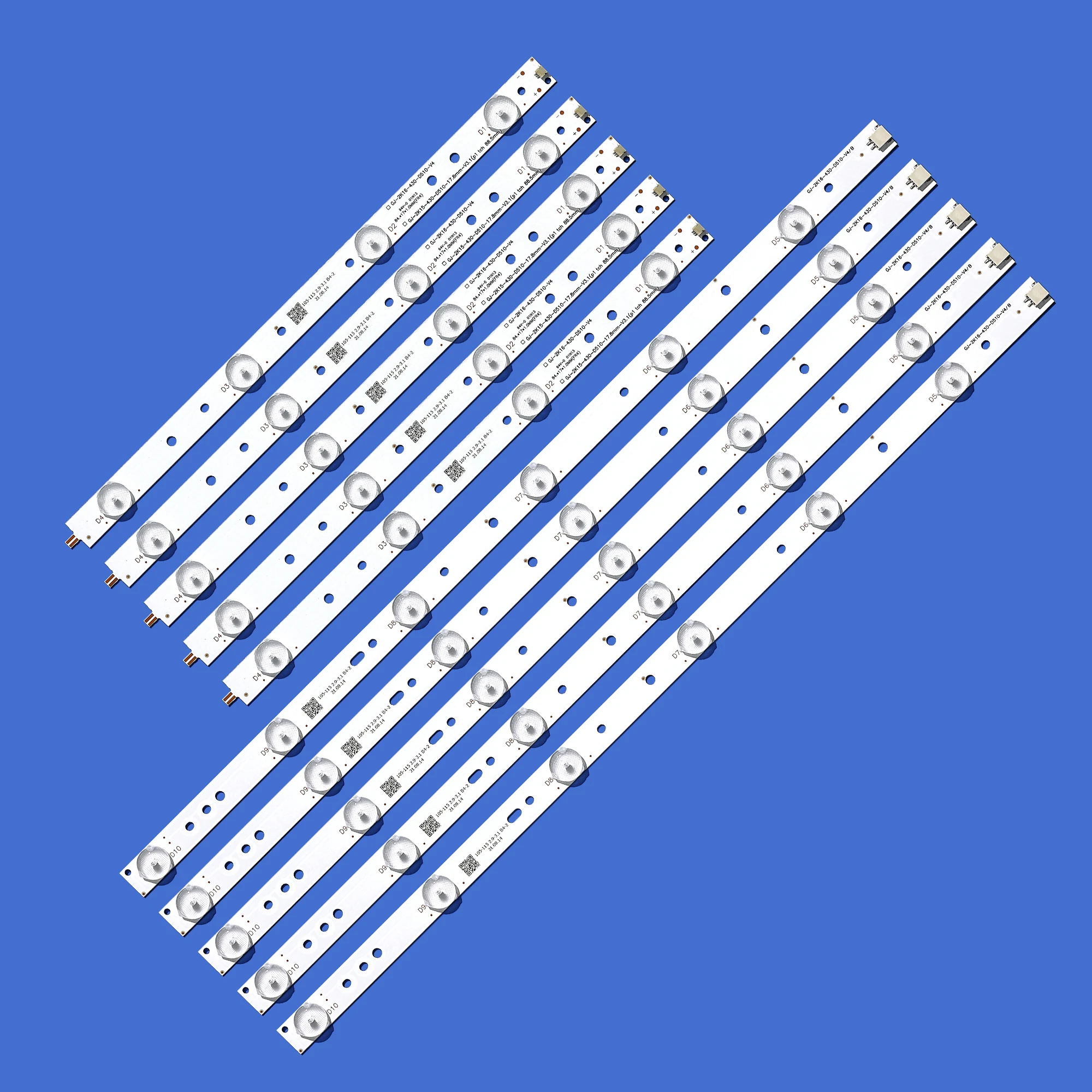 Новый 5 шт./компл. 10 светодиодный (3 В) 842 мм фонарь для 43PUK4900 43OUH6101 43PFT4131