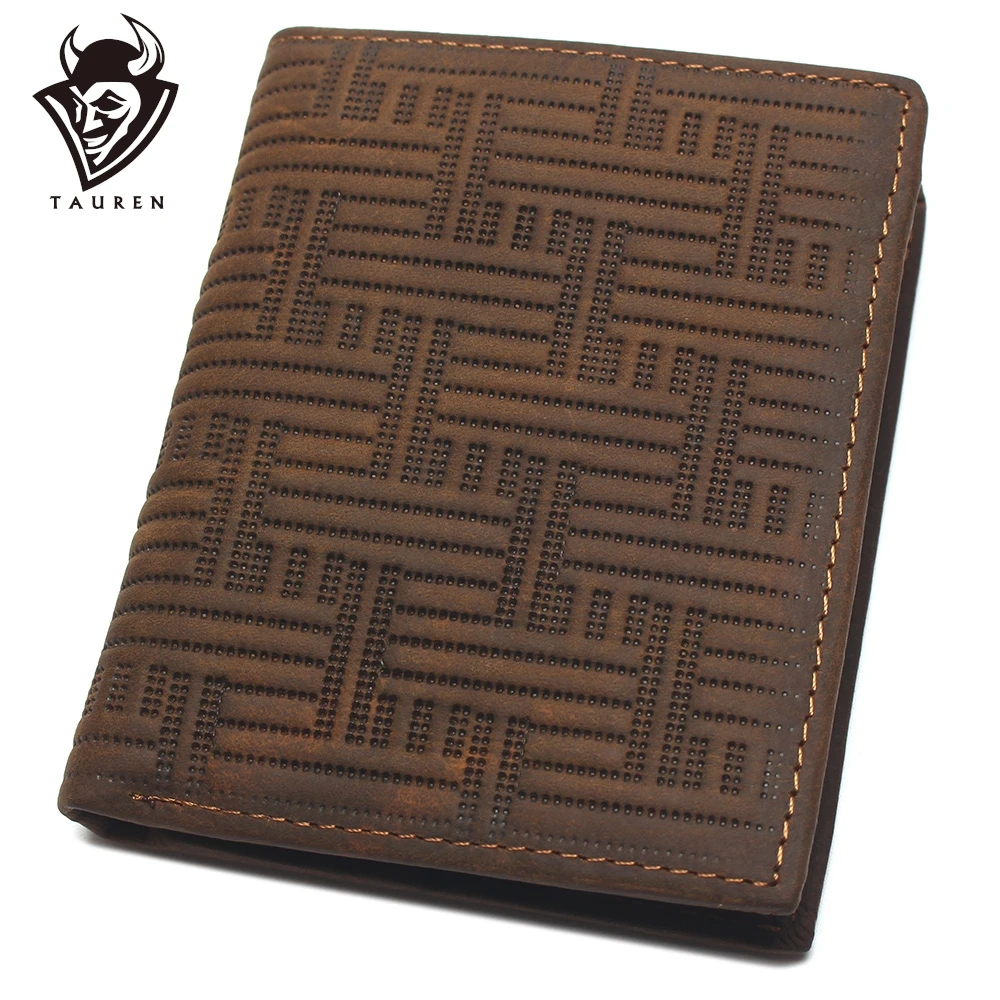 

Crazy Horse Leather Ultimate Slim Mini Wallet Front Pocket Wallet Bifold Genuine Leather Coin Purse