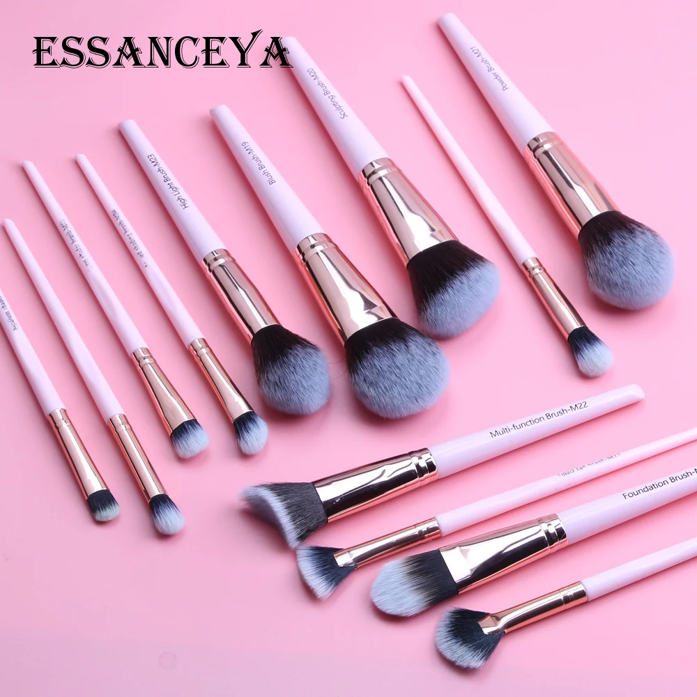 ESSANCEYA, набор кистей для макияжа, 3-22 шт., косметические наборы, кисти для глаз, пудра, тональный крем, консилер, хайлайтер, косметические кисти для макияжа, инструмент