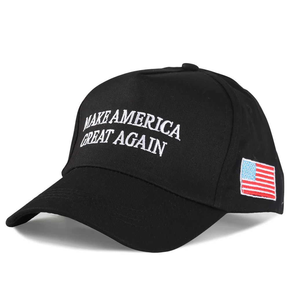Snapback сделать Америку Грейт снова флаг вышивка козырьки мужские женские шапки для лета зима мода черный белый красная бейсболка