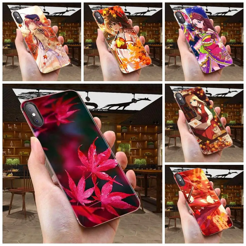 Anime Maple Leaf For Huawei Nova 2 V20 Y3II Y5 Y5II Y6 Y6II Y7 Y9 G8 G9 GR3 GR5 GX8 Prime 2018 2019 Soft TPU Live Love Phone | Мобильные