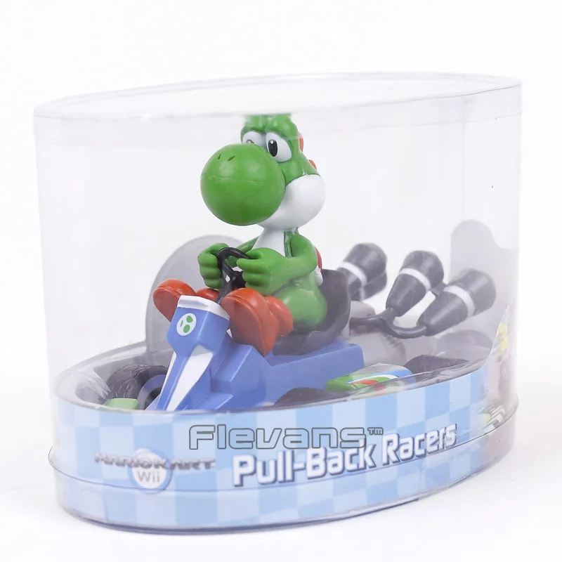 Super Mario Bros Kart Марио Luiji персик Bowser жаба Донки Конг Луиджи Марио отступить гонщик Автомобили ПВХ Фигурки игрушки 7 шт./компл