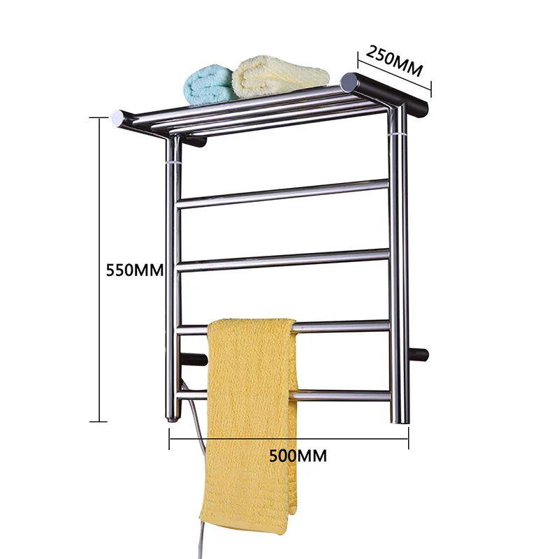 Электрический Полотенцесушитель настенный из нержавеющей стали 304 Полотенцесушитель Аксессуары для ванной комнаты полотенцесушитель TW-RD15