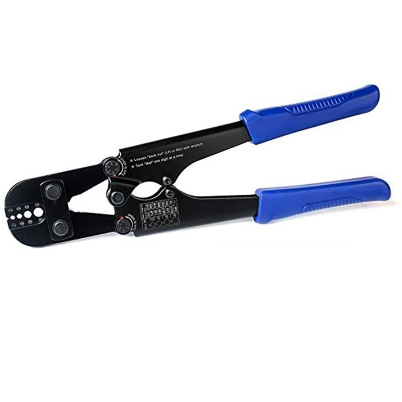 

Wire Rope Crimping Tool for Aluminum Oval Sleeves Stop Sleeves Crimp Ferrules Crimping Loop Sleeve From 1/16 Inch to 1/8 Inch