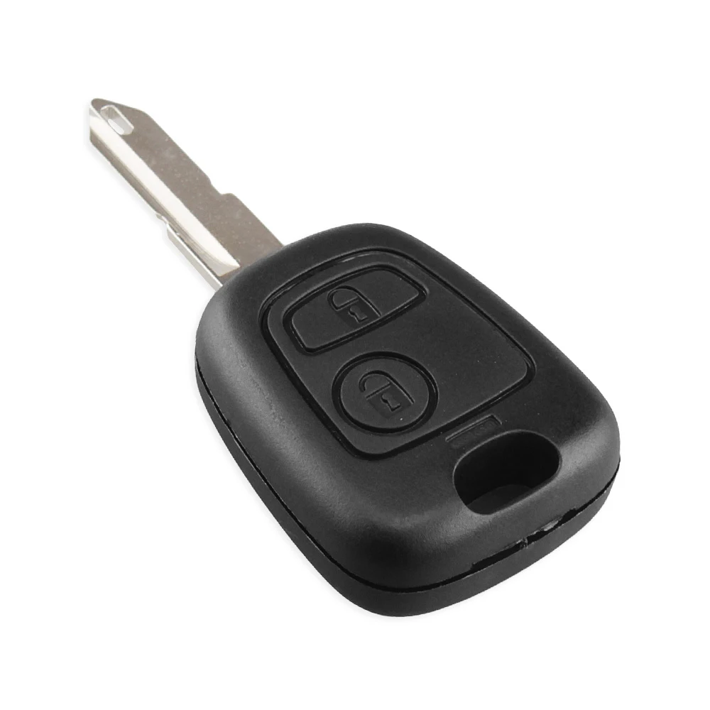 KEYYOU 2 кнопки замена дистанционного заготовка ключа замка зажигания автомобиля оболочка брелок чехол для peugeot 206 307 107 207 407 авто ключ чехол