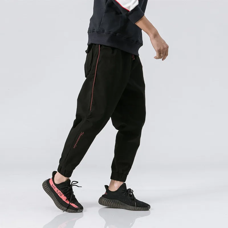 

2018 Spring New Style Japanese-style Origional Retro Joint Stripes Jogger Pants Men's Fashion Casual Trousers Fashion