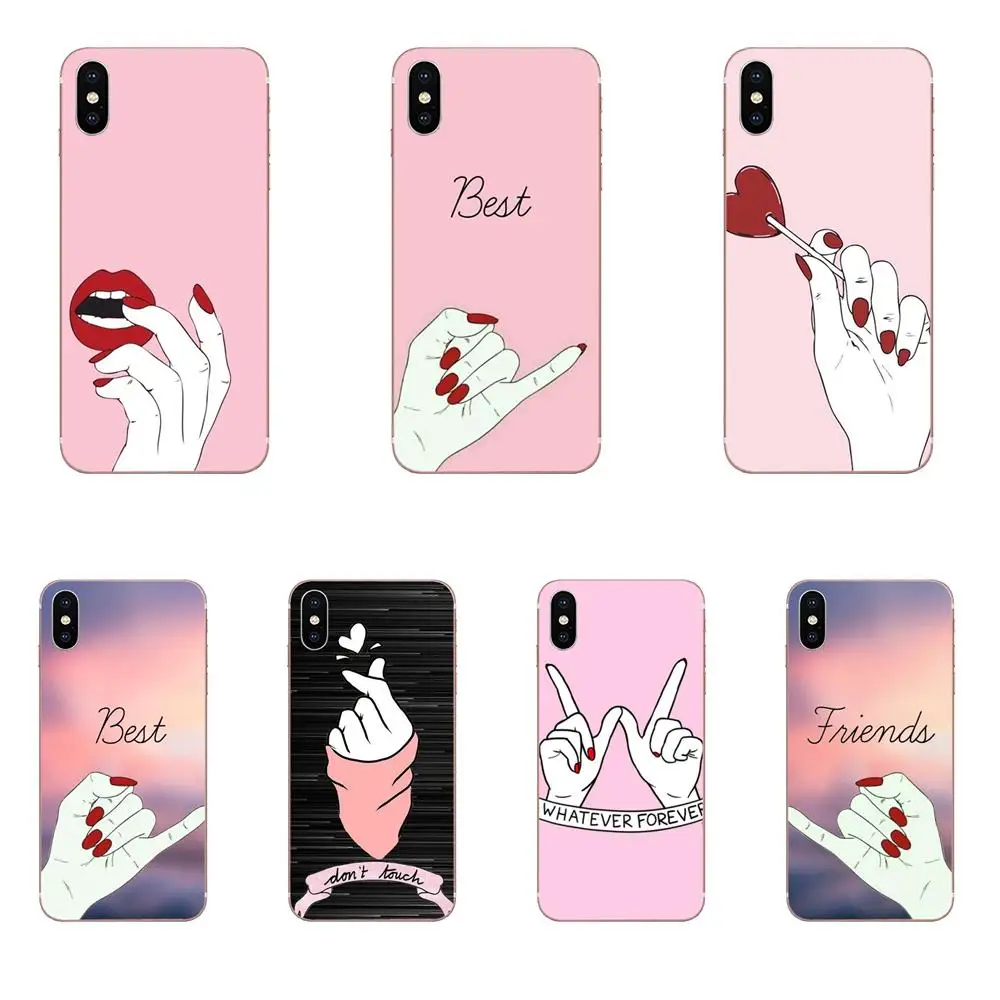 Best Friend Forever Lovers Couple Top Detailed Phone Case For Apple iPhone 4 4S 5 5C 5S SE 6 6S 7 8 Plus X XS Max XR | Мобильные