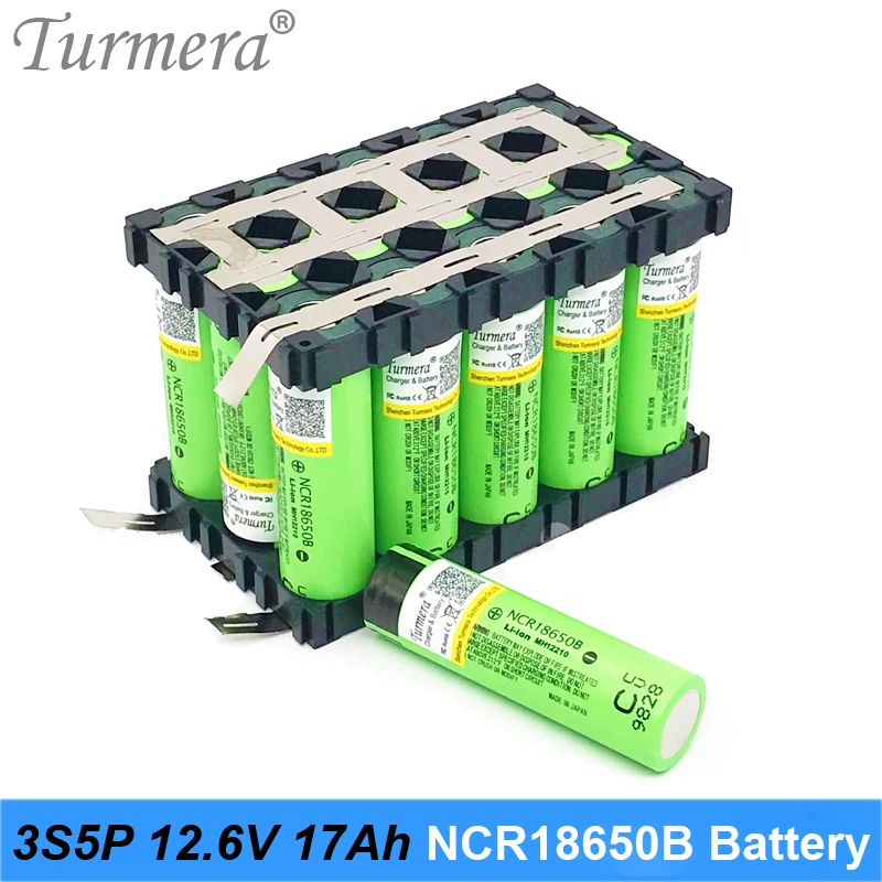 3s 12v аккумулятор 18650 шт ncr18650b 3400mah для 3s5p 17Ah сварочный Аккумулятор для электровелосипеда садовый инструмент с держателем по индивидуальному заказу