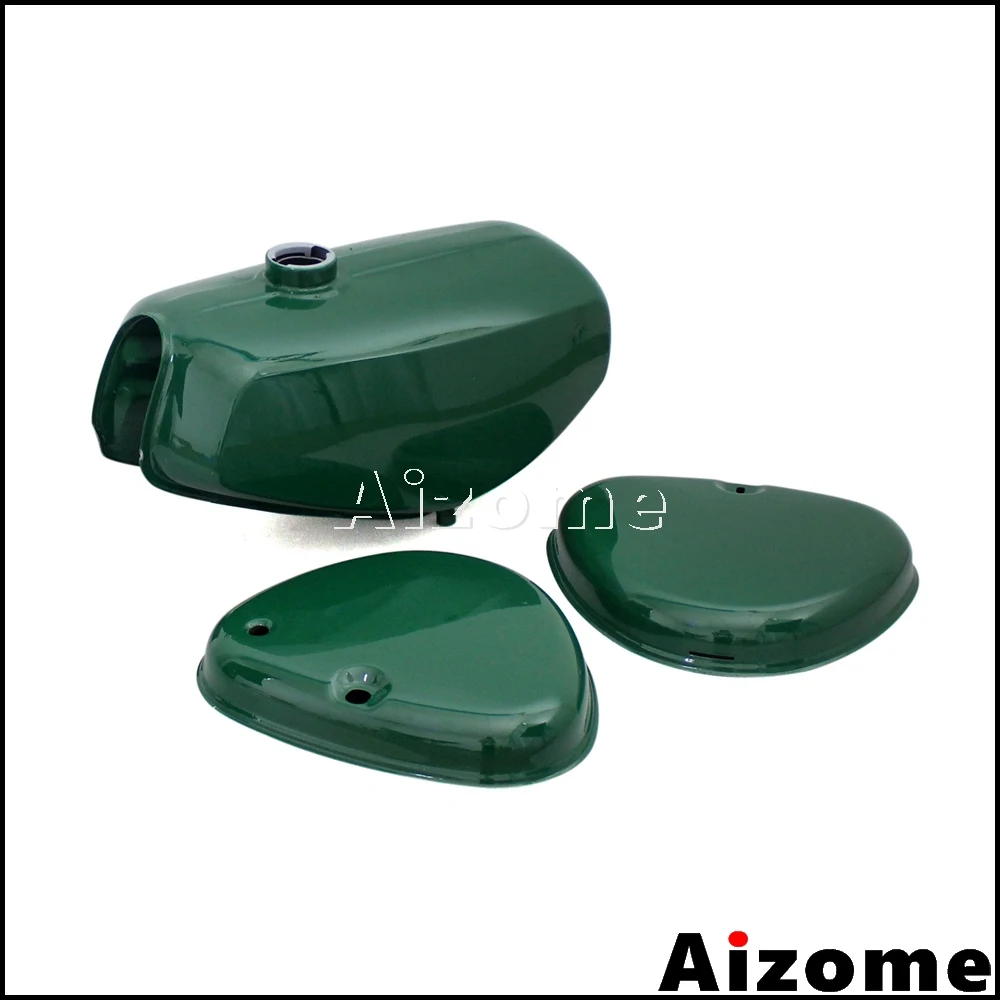 Retro Motorcycle Fuel Tank For Simson S50 S51 S70 S 50 S 51 S 70 Fuel Oil Tank 200200 w/ Side Covers Green Orange Blue Yellow - Цвет: Dark Green