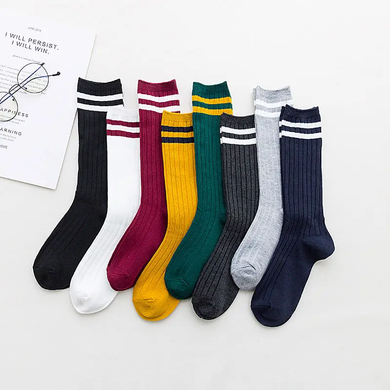 KingDeng Winter Keep Warm Woman Радужные Носки Harajuku Прозрачные Полосатые Эстетические Мужские Модные Носки Для Женщин Уличная одежда