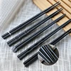 New 1 Pair Japanese chopsticks Alloy Non-Slip Sushi Food sticks Chop Sticks Chinese Gift reusable chopsticks dropshipping ► Photo 3/6