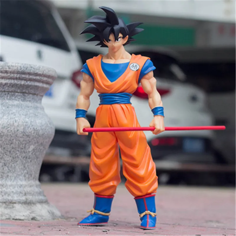 Dragon Ball Z Супер огромный Супер Saiyan Сон Гоку винил мультфильм фигурка для рабочего стола украшения X2659