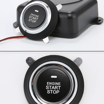 

Hot Auto Car Alarm Engine Starline Push Button Start Stop RFID Lock Ignition Switch Keyless Entry System Starter Anti-theft Syst