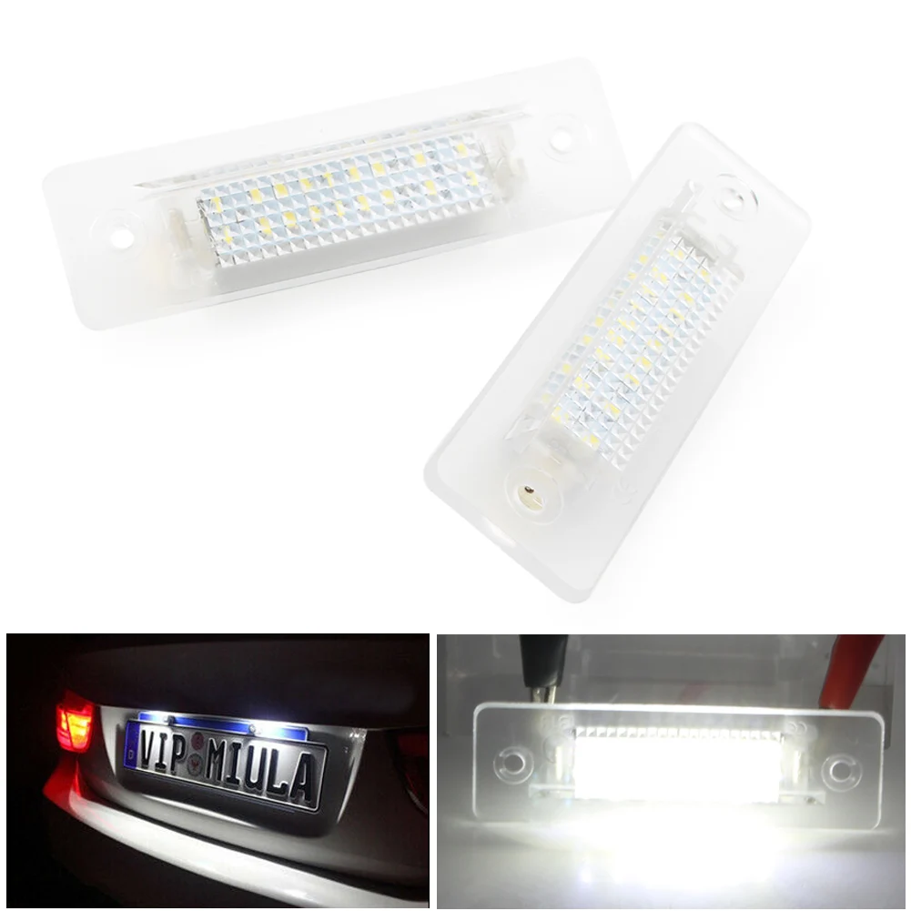 

For Porsche 911 Carrera 964 968 986 993 996 Boxster 2Pcs Car LED License Number Plate Light 1989-2000 2001 2002 2003 2004 2005