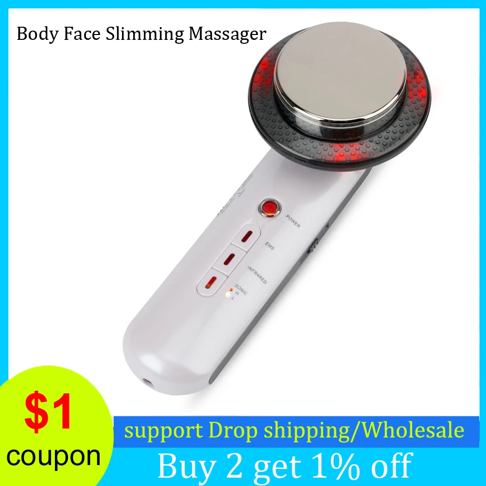 

Ultrasound Cavitation Body Slimming EMS Massager For Face Lift Fat Burning Device Weight Loss Infrared Wave Therapy Legs Machine