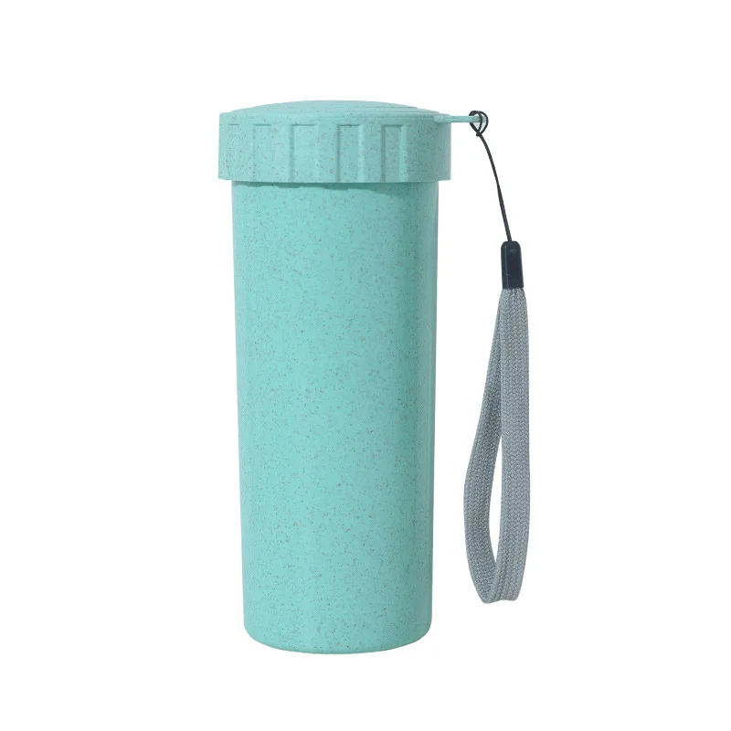 

Large Capacity Small Cup Women's Glass Portable Wheat Cup Insulated Male STUDENT'S INS with Cap Cute bei europfine