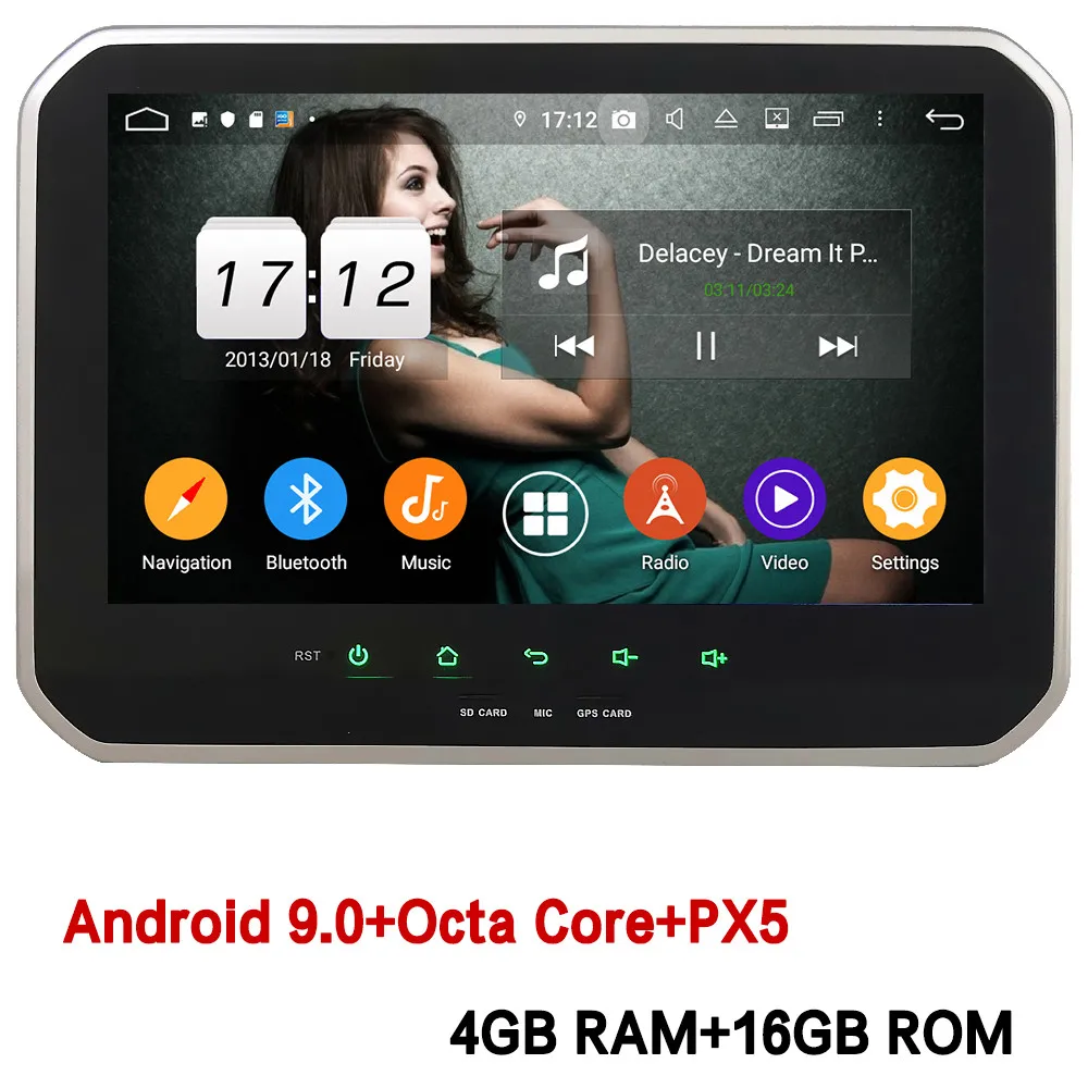 Klyde " ips 4G wifi Android 9,0 Восьмиядерный 4 Гб ОЗУ 64 Гб ПЗУ DSP BT автомобильный DVD мультимедийный плеер стерео для Suzuki IGNIS 2010 - Цвет: 4GB RAM x 16GB ROM