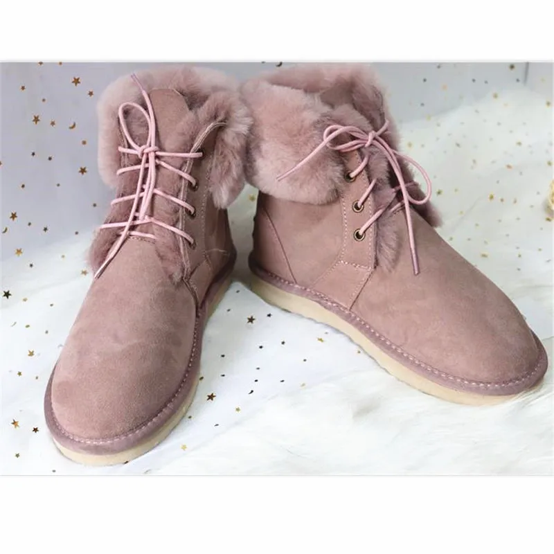 2019-New-Women-Boots-Snow-Boots-Genuine-Sheepskin-Leather-Fashion-Ankle-Boots-100-Natural-Fur-Warm (4)