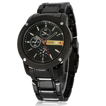 

1 Pc Watch Punctual Waterproof Portable Practical Quartz Watch Steel Band Watch Wrist Watch for Business Gift with Storgae Box