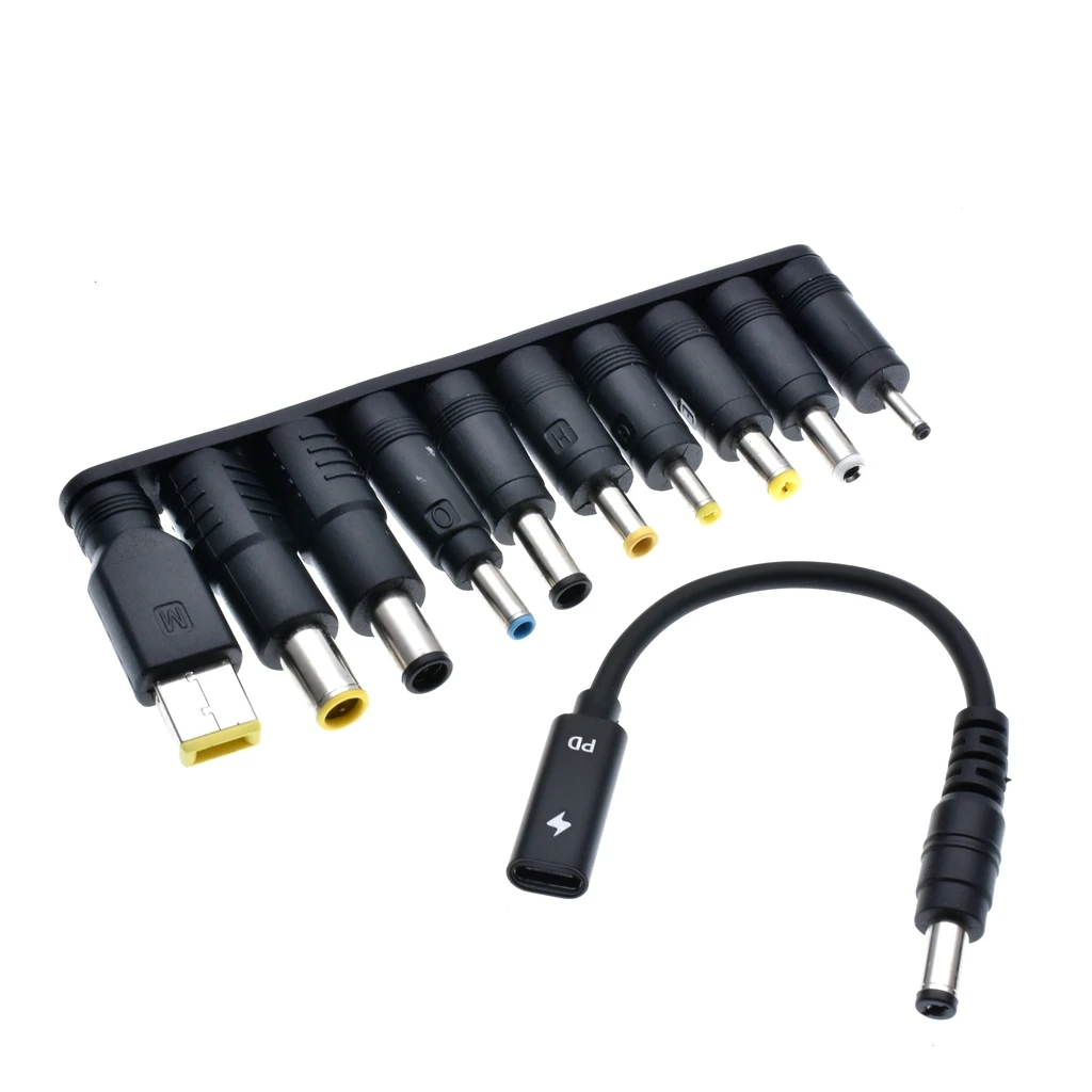 tipo c Adaptador de Alimentação Portátil Conector Plug Usb tipo c para Carregador Portátil Universal Jack Cabo de Carregamento para Notebooks 65w - Imagem 3