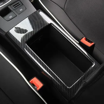 

For 2014-2018 Audi A3 8VABS carbon fiber pattern style center armrest storage box panel cover decoration car interior