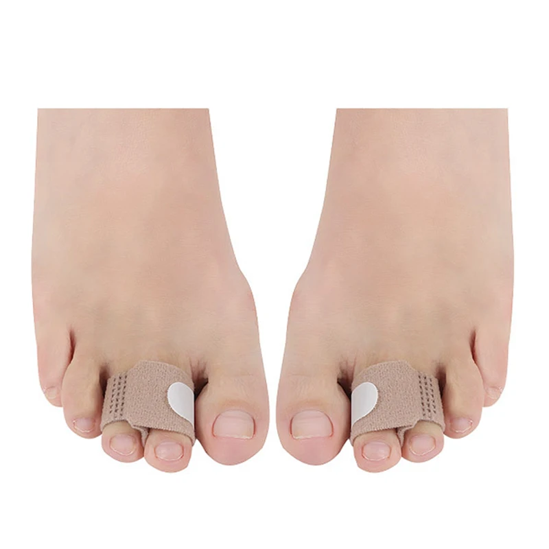 2/10Pcs Fabric Toe Finger Straightener Big Toe Hallux Valgus Corrector Bandage Toe Separator Splint Stretchers Foot Care Tools