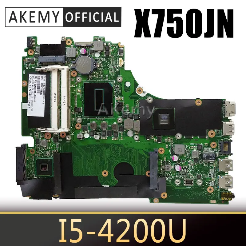 X750JN GT840M/2 ГБ-i5-4200U + 4G Оперативная память Материнская плата радиатора для ASUS X750J k750J