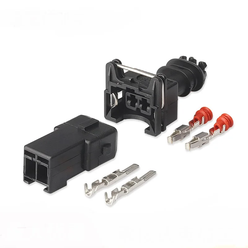 

100 комплектов/лот EV1 Junior Power Timer JPT комплекты Jetronic Мужской и Женский Разъем для топливного инжектора 282189-1