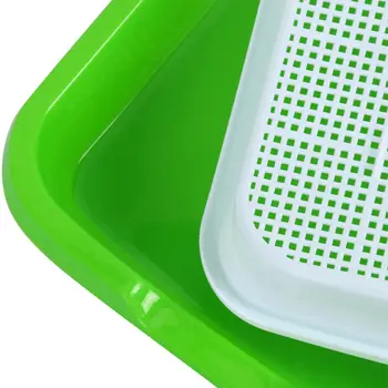 

10 Pieces Nursery Tray Hydroponics Basket Flower Plant Germination Tray Box Double Layer Seed Sprouter Nursery Pots
