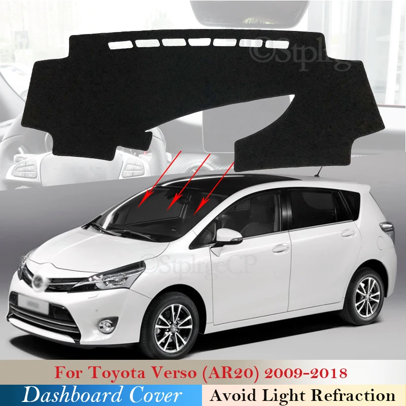 Cubierta protectora para salpicadero de Toyota Verso, accesorios para coche, parasol, alfombra, 2009 2018, AR20, SportsVan, 2010, 2017 - AliExpress Automóviles y motocicletas