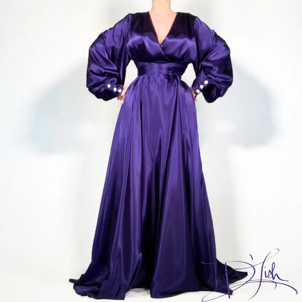 purple night dress