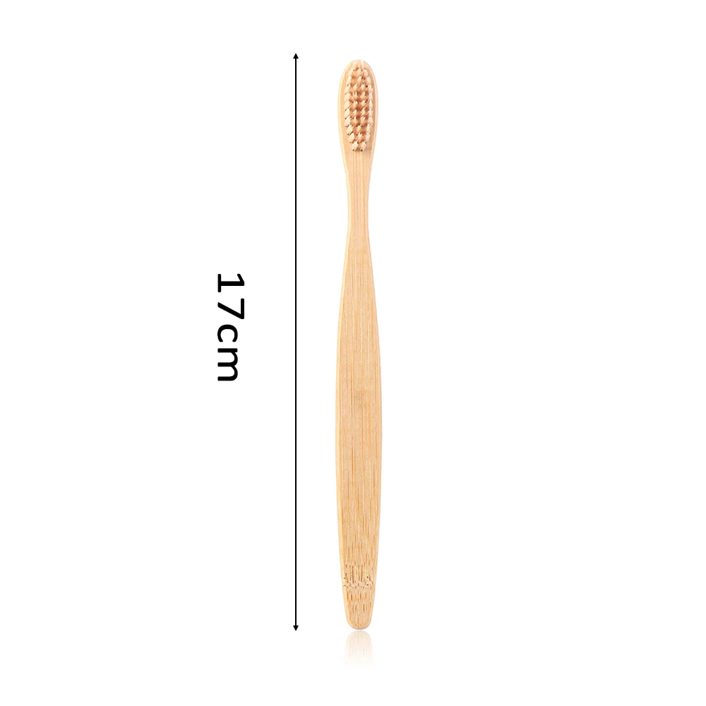 1PC Wooden Toothbrush Solid Bamboo Handle Soft Fibre Eco-Friendly Teeth Brushes Dental Cleaning Adult Oral Care Healthy Products