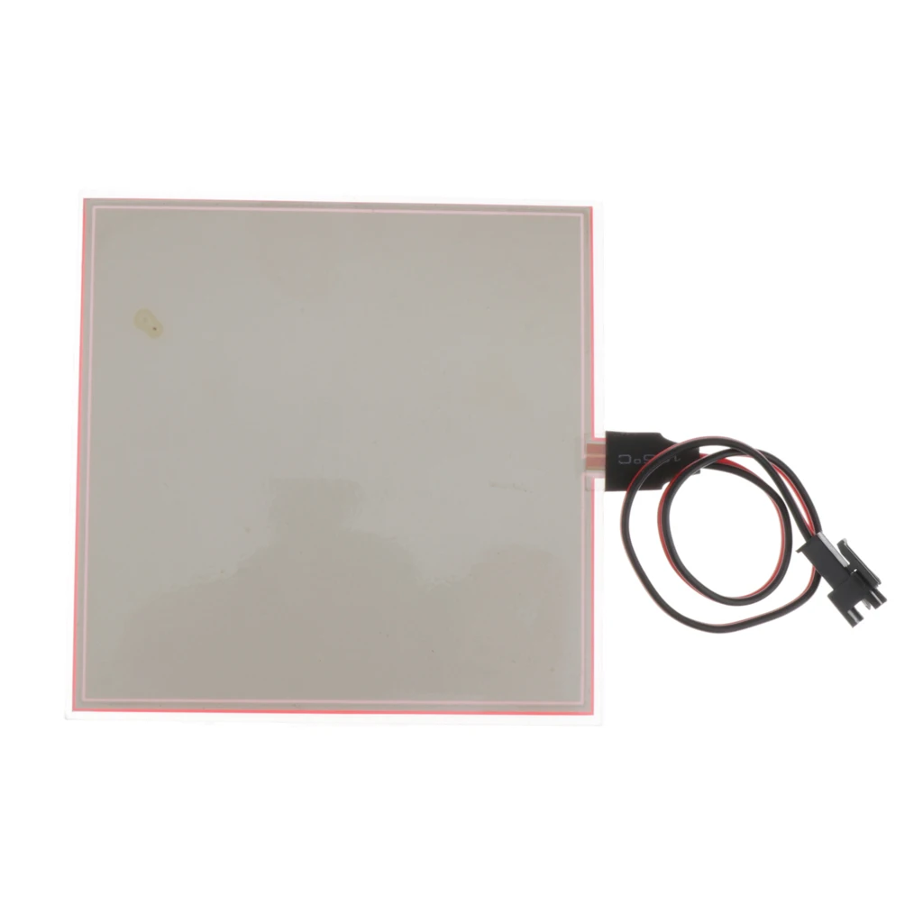 MagiDeal ABS пластиковая EL лампа Электролюминесцентная панель подсветка 10x10 см - Цвет: Red