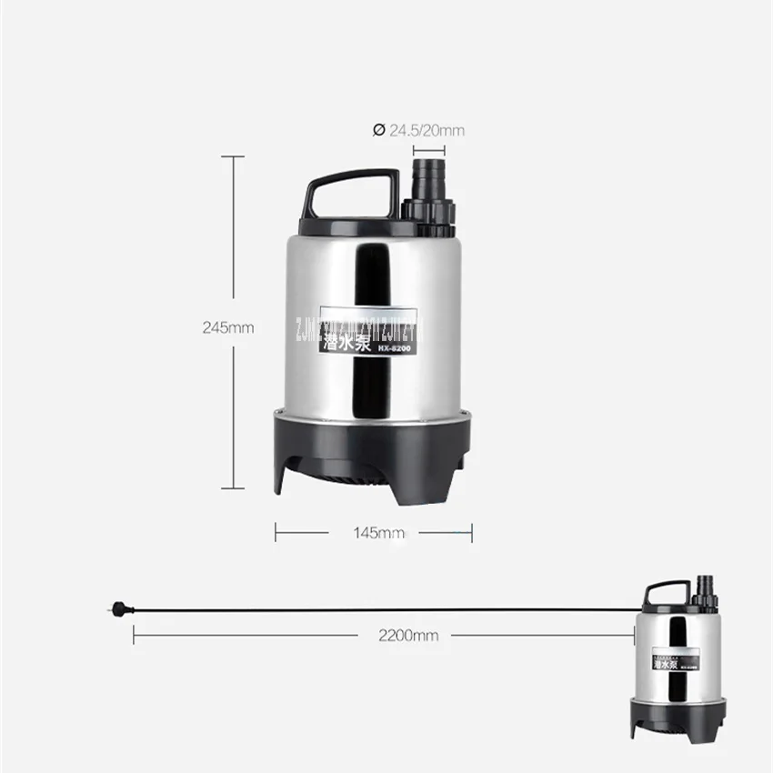 HX-8200/HX-8400/HX-8670 Многофункциональный погружной насос для аквариума погружной насос для пресной морской воды двойного назначения погружной насос