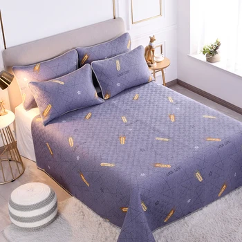 

Cotton Wheat Ear Print Quilt Cotton Bed Spread Bedspread Full Queen King Bed Cover Set Blanket Pillowcase Bed Linen 1/3-Piece #/