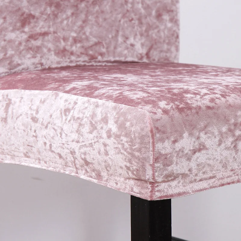 Elegant Velvet Chair Covers - Solid Color Seat Slipcovers