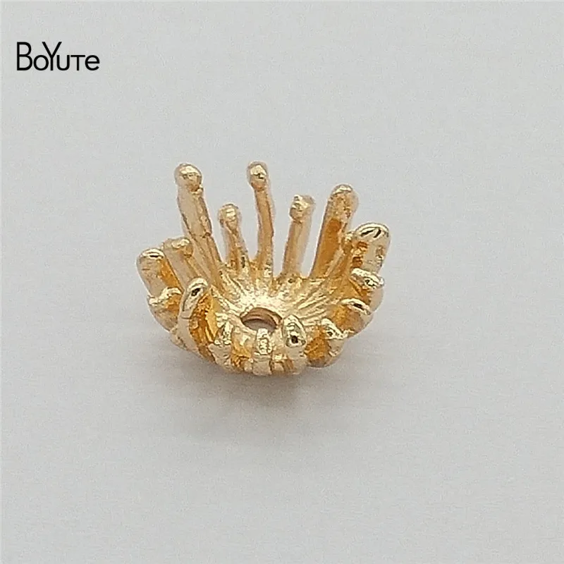 BoYuTe 50 шт. металлический сплав 13,5 мм Цветок Stamen Pistil Винтаж Diy ручной работы аксессуары для ювелирных изделий запчасти