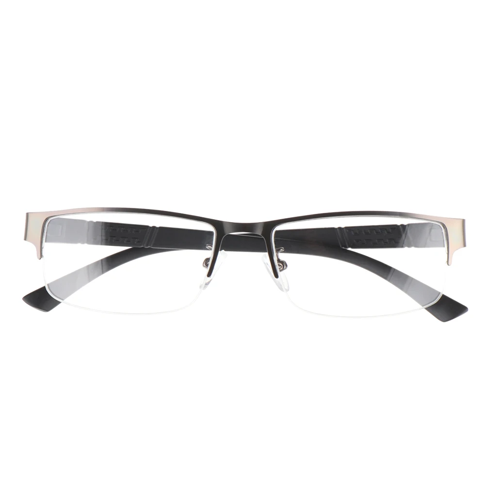 Grey 2 Hot Men's Business Reading Glasses Titanium Alloy Frame Ultra Light Resin Eye Wear Hyperopia Presbyopia Prescription Glasse - Цвет оправы: Grey 2