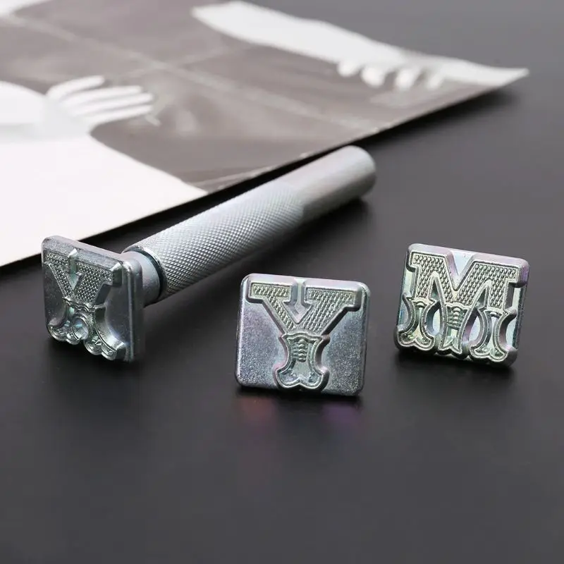 26x сталь Алфавит Письмо штамповка Набор DIY кожа ремесла металлический инструмент для пробивки