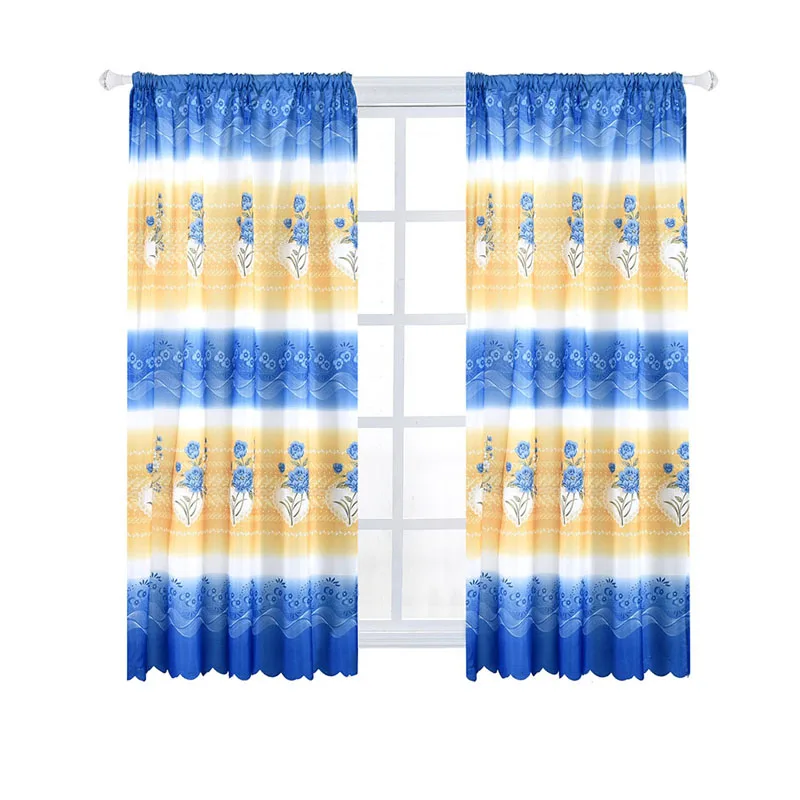 Tulle Curtains Living Room Window Salon for Bedroom Voile Tulip Flowers Printed Balcony Sun Shading Translucent | Дом и сад