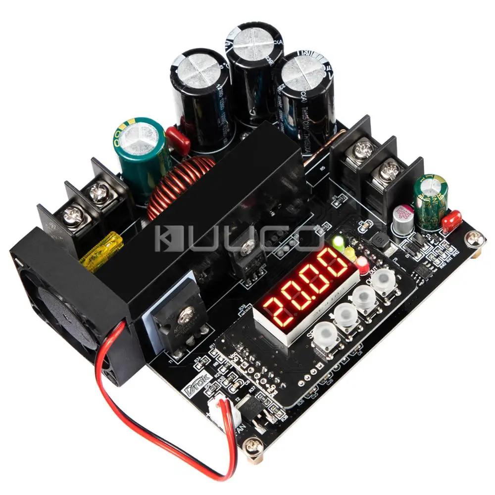 

900W Power Supply Module DC 8~60V to 10~120V 15A NC Adjustable Voltage Regulator DC12V 24V Adapter/Driver with Voltmeter Ammeter