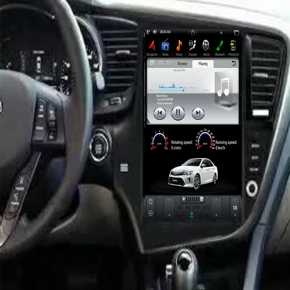 Автомобильный GPS навигатор в стиле Tesla без DVD проигрывателя для KIA Optima K5 2010 2013